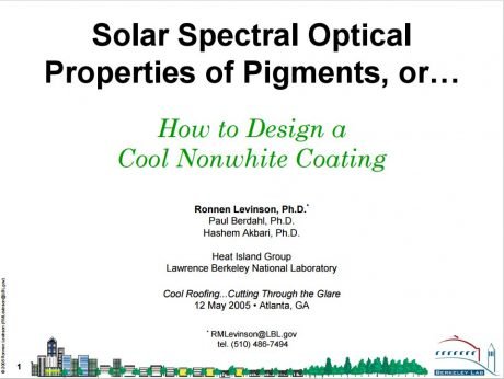 How to Design a Cool Nonwhite Coating